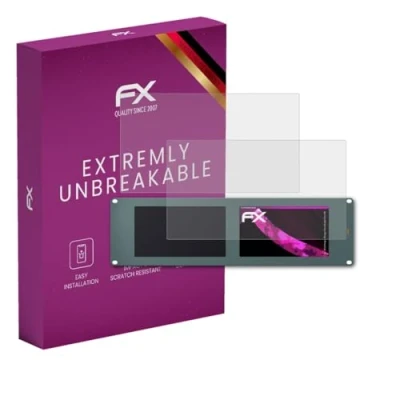 Abbildung von atFoliX Glasfolie kompatibel mit Blackmagic Design SmartScope Duo 4K Panzerfolie, 9H Hybrid Glass FX Schutzpanzer Folie (1er Set)