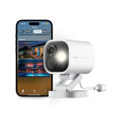 Abbildung von Aqara 4MP Kamera Hub G5 Pro PoE, Echtfarbe Nachtsicht Überwachungskamera Aussen, HomeKit Secure Video, Thread Grenzrouter, Lokale Erkennung, Thread/Zigbee, Unterstützt Alexa Google SmartThings (Weiß)