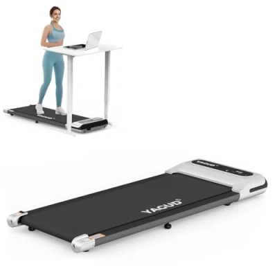 Abbildung von Yagud Laufband für Zuhause, 2 in 1 Walking Pad, 2,5 PS Laufband, Schreibtisch mit Fernbedienung und LED Anzeige Zuhause Büro, Treadmill for Home 6km/h