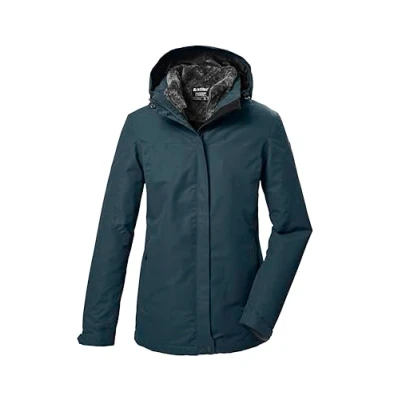 Abbildung von killtec Damen 3 in 1 Funktionsjacke/Outdoorjacke mit abzippbarer Kapuze und einzippbarer Fleecejacke KOW 303 WMN JCKT, hellpetrol, 38, 41820 000