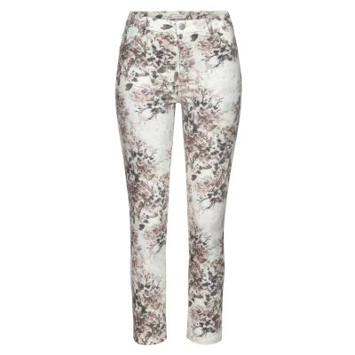 Abbildung von LASCANA 7/8 Jeggings, mit Blumendruck, sommerliche Skinny Jeans aus elastischem Baumwoll Mix