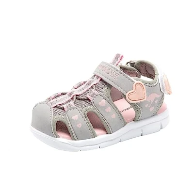 Abbildung von KangaROOS Mädchen K mini Sandalen, Rosa Grau, 28 EU