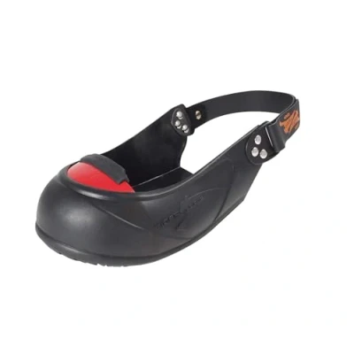 Abbildung von Tiger Grip VISITOR Sicherheits Überschuh, schwarz, medium/large (39 43, rot), Schutzkappe, rutschfest