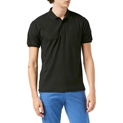 Abbildung von Fruit of the Loom Herren 65/35 Polohemd, Schwarz, M (3er Pack)
