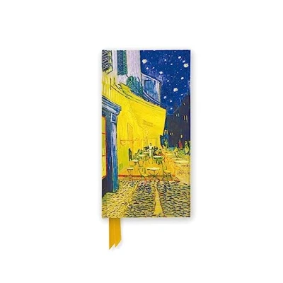 Abbildung von Schmales Hardcover Notizbuch: Vincent van Gogh, Caféterrasse am Abend: Unser hochwertiges, liniertes Blankbook mit festem, künstlerisch geprägtem Einband (Schmale Notizbücher)