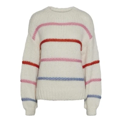 Abbildung von Pieces Navine Strickpullover, Damen, Größe: Medium, Cloud dancer