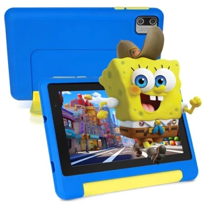 Abbildung von Cheerjoy Kinder Tablet 7 Zoll, für mit Android 13 Quad Core, 8GB RAM+64GB ROM+128GB Erweiterbar, Wi Fi, Bluetooth, Type C, Kids Tablet, Blau
