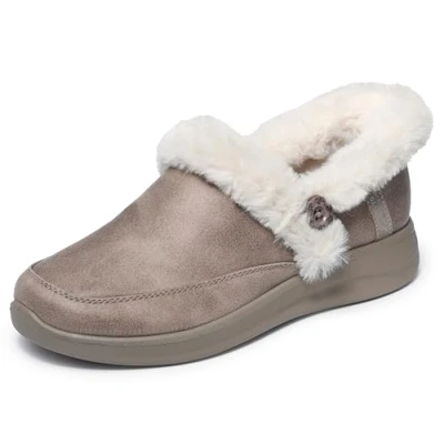 Abbildung von Skechers Damen Cozy Escape Hands Free Slip ins Hausschuh, Taupe, 39 EU