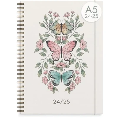Abbildung von Burde Story Schmetterling 2024/2025 auf Deutsch 2024 07 31 bis 2025 08 25 21x15.4 cm Schülerkalender 1 Woche 2 Seiten Horizontal Spiralbindung