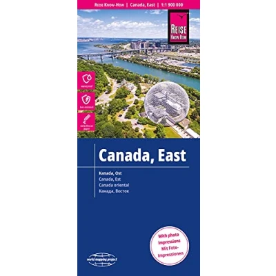 Abbildung von Reise Know How Landkarte Kanada Ost / East Canada (1:1.900.000): reiß und wasserfest (world mapping project)