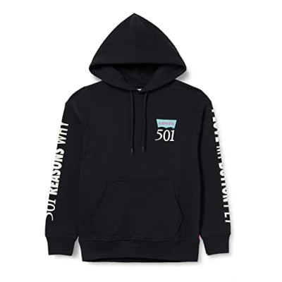 Abbildung von Levi&#039;s Relaxed Graphic Kapuzenpullover, Herren, Größe: Medium, Black
