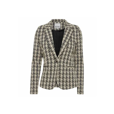 Abbildung von ICHI KATE Blazer, Damen, Größe: Large, Doeskin hound