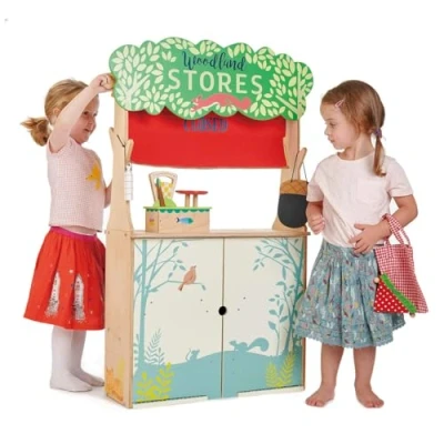 Abbildung von Tender Leaf Toys Spielwelt Woodland Kaufladen und Theater (Spielzeug, 110 cm)