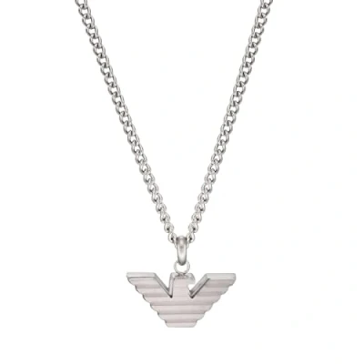 Abbildung von Emporio Armani LOGO Necklace Halskette silvercoloured, Herren, Größe: One Size, Silver coloured