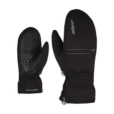 Abbildung von Ziener Damen KYLEENA Ski Fäustling/Wintersport wasserdicht, sehr warm, Soft Shell, Black, 8,5