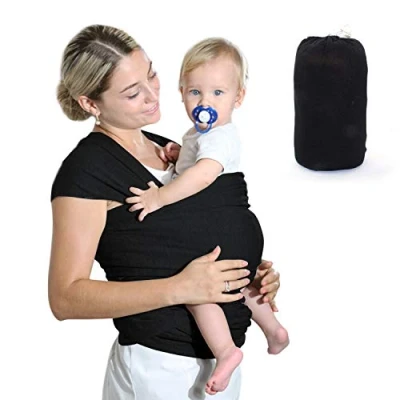 Abbildung von HyAdierTech Babytragetücher Kindertragetuch Baby Bauchtrage Sling Tragetuch, Tragetuch elastisch für Neugeborene und Kleinkinder Innerhalb 16 KG