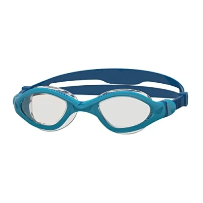 Abbildung von Zoggs Tiger LSR+ Clear Schwimmbrille für Erwachsene, Blau/Blaues Reef/Transparent (Smaller Fit)