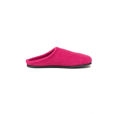 Abbildung von Gottstein Filz Hausschuh Alpine Light Damen &amp; Herren Pantoffel aus 100% Schurwolle Himbeer, 37