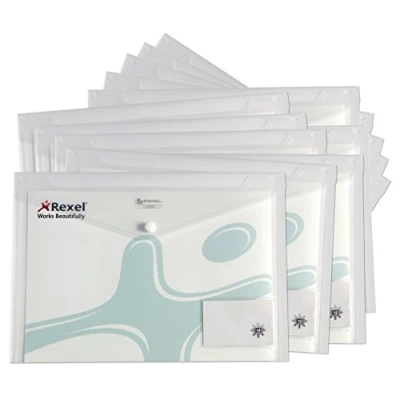 Abbildung von Rexel AZ2101663 Ice Dokumententasche A4, klar, 50 Stück (10x5)