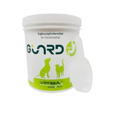 Abbildung von ViPiBaX Giard Plus Giardienpulver 140 g + 7 ml Messlöffel