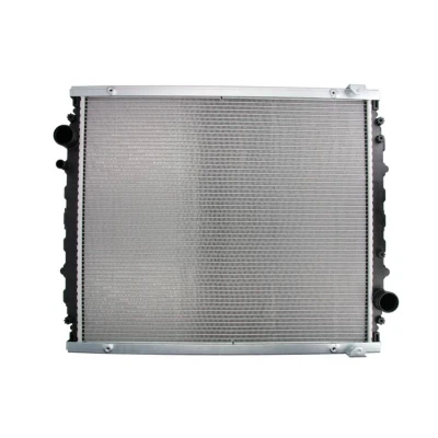 Abbildung von NISSENS 67220A Kühler, Motorkühlung Aluminium 705 610 58 mit Rahmen Kühlrippen gelötet
