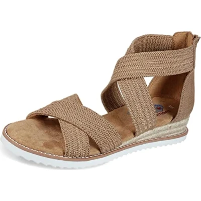 Abbildung von Skechers Desert KISS Espadrille, Damen, Größe: 36, Tan Schuhe