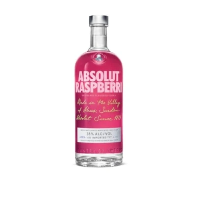 Abbildung von Absolut Raspberri Vodka mit Himbeer Aroma Schwedischer Klassiker Ideal für Cocktails und Longdrinks 1 x l