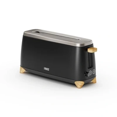 Abbildung von PRINCESS Toaster 142361 Pure Toaster, Auftau und Aufwärmfunktion, entnehmbare Krümelschublade