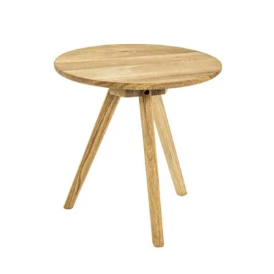 Abbildung von HAKU Möbel Beistelltisch, Massivholz, Eiche, Ø 40 x cm