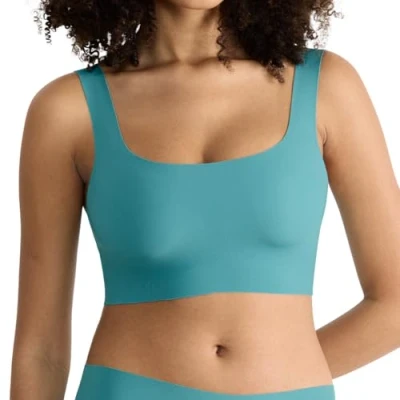Abbildung von Sloggi FEEL Bustier, Damen, Größe: XS, Quiet turquoise