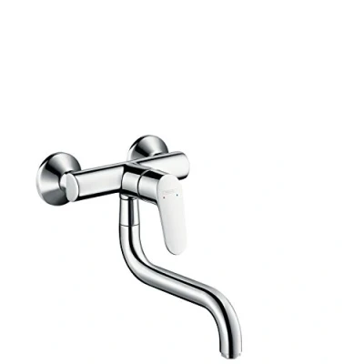 Abbildung von hansgrohe Küchenarmatur &quot;Focus M41&quot;, Wandmontage Lowspout 1 Strahlart, chrom