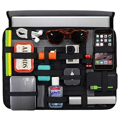 Abbildung von Cocoon GRID IT 13&quot; Hülle aus Neopren &amp; Organizer mit elastischen Bänder / für Aktentasche Schutzhülle Laptops Multifunktionales Organisationssystem Schwarz 37,8 x 2 28 cm