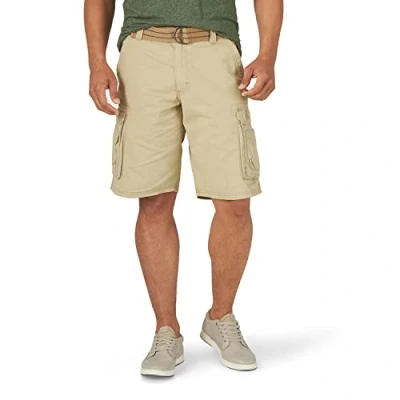 Abbildung von Lee Herren tuinbroek met riem, Wyoming cargo short tuinbroek, W Cargos, Lederfarben, 30 EU