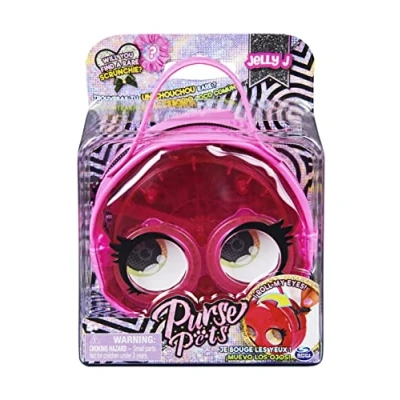 Abbildung von Purse Pets Micros, Jelly J Jellyfish Mini Kinder Geldbörse mit Augenrolle, Umhängetasche, Crossbody Börse, Zubehör, Mädchen und Tween Geschenke