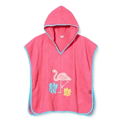 Abbildung von Playshoes Bademantel Handtuch Unisex Kinder,Flamingo,L (ab ca. 4 Jahre)