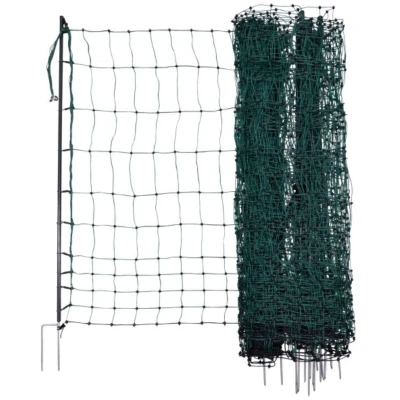 Abbildung von Ako Geflügelnetz Premium not Electrifiable Doppelter Pin Grün 50m x 122cm