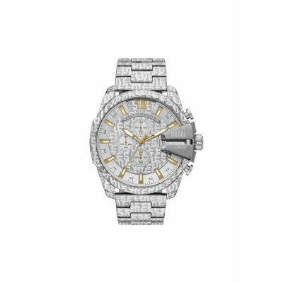 Abbildung von Diesel Traditional MEGA Chief Chronograph silvercoloured, Herren, Größe: One Size, Silver coloured