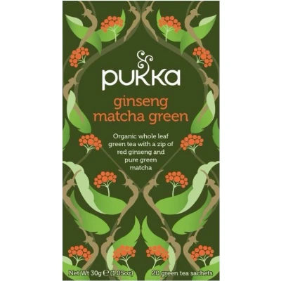 Abbildung von Pukka Ginseng Matcha Grüntee Bio 20 Beutel energetisierend