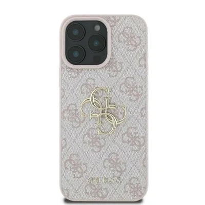 Abbildung von Apple iPhone 16 Hülle Kunststoff Guess Hard Case/Backcover Handyhülle Rosa