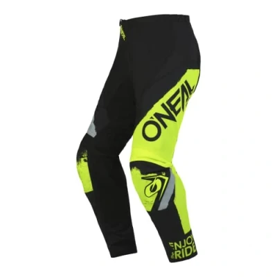 Abbildung von O&#039;NEAL Motocross Hose MTB Enduro MX Bequeme lockere Passform für maximale Bewegungsfreiheit, Bündchenlose Hosenbeine Element Pants Shocker V.23 Erwachsene Schwarz Neon Gelb Größe 32/48