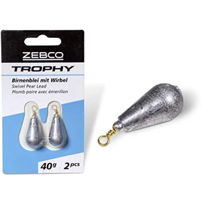 Abbildung von Zebco Qualitäts Trophy Birnenblei Angelblei Blei Grundblei Angeln Angel Zubehör, Diverse, 7 g