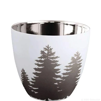 Abbildung von ASA Windlicht Bäume weiss/silber 6,4 cm