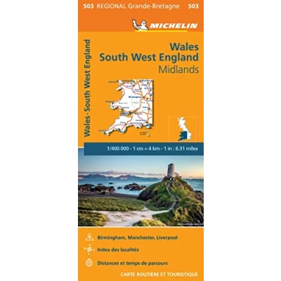Abbildung von Wales / Midlands England South West (503): Wegenkaart Schaal 1 : 400.000 (Regionale kaarten Michelin, Band 503)