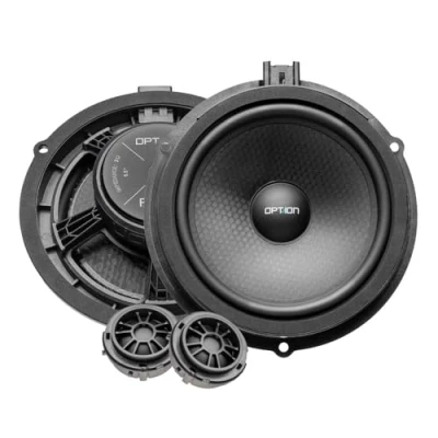 Abbildung von Option FO 165 Lautsprecher kompatibel mit Ford Transit, Focus, Transit Custom und Tourneo Modelle 16,5cm, 50 Watt RMS, 4 Ohm, 2 Wege Komponenten (Plug &amp; Play)