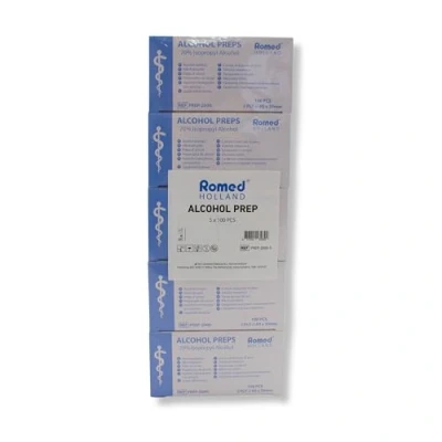 Abbildung von Romed Wundpflaster Alkoholtupfer, 65 x 30 mm, 2 lagig (500 St)