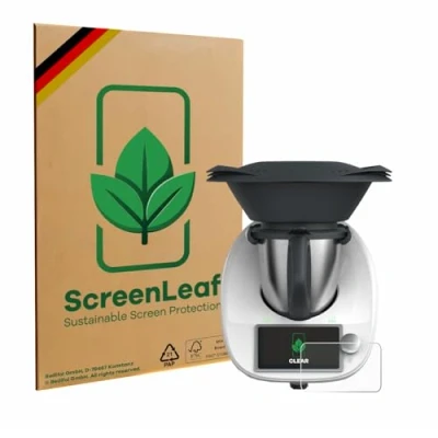 Abbildung von ScreenLeaf (2 Stück Schutzfolie für Vorwerk Thermomix TM6 [nachhaltiger Displayschutz, Folie, transparent, kratzfest]