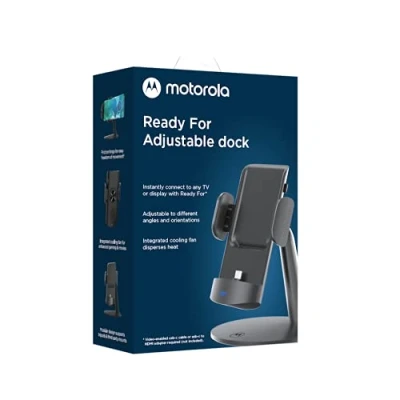 Abbildung von Motorola Ready for (Smart Connect) Einstellbares Dock für EDGE 2024, PLUS 2022/2023, Samsung S23, iPhone 15/15 PRO Multimedia USB C Verstellbarer Ständer Produktivität,