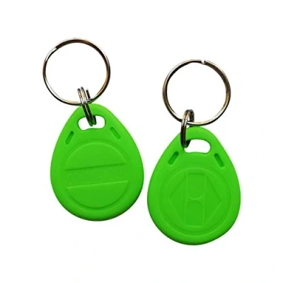 Abbildung von Rfid Fobs EM4100 ID Tür Zugangs Schlüssel, 125 kHz, Grün 100 Stück