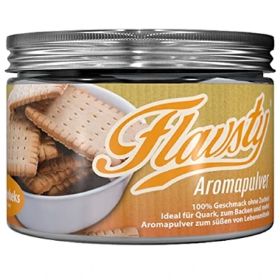 Abbildung von Flavsty® Geschmackspulver Butterkeks Veganes ohne Zucker Aromapulver Flavorpowder