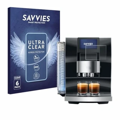 Abbildung von Savvies 6 Stück Schutzfolie für Jura Z10 Displayschutz Folie Ultra Transparent
